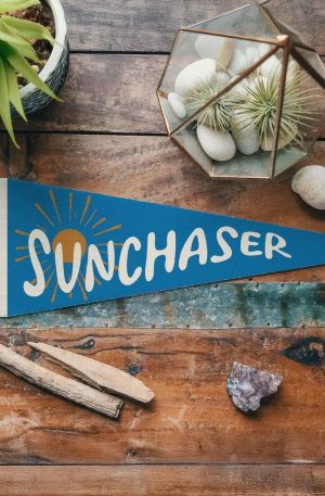 “Sunchaser” Felt Pennant