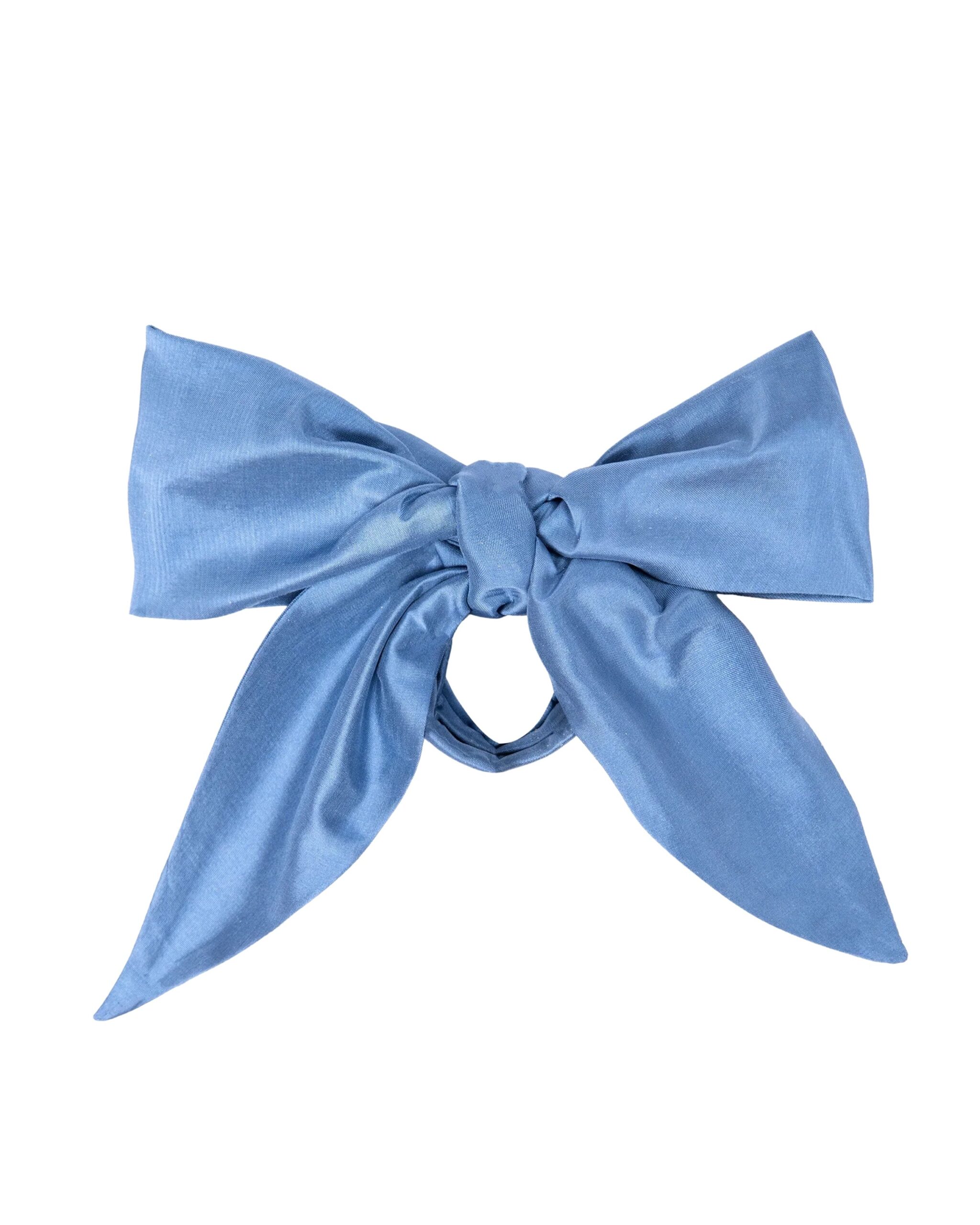 The Taffeta Bow Cornflower Blue