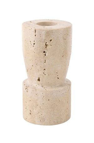 Tall Travertine Marble Candle Holder