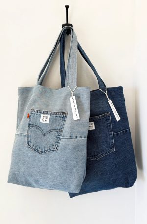 Upcycled Denim Tote Bag