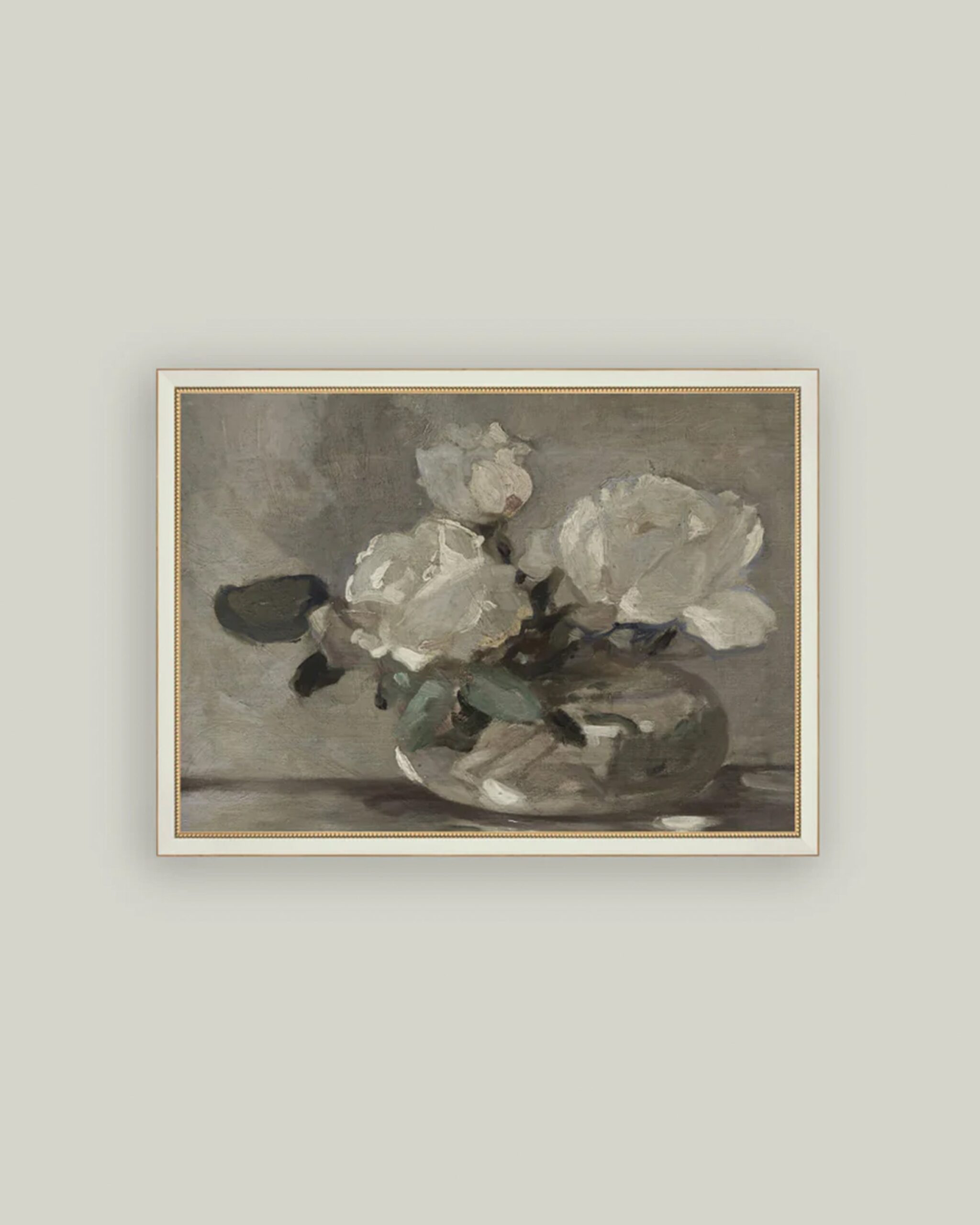 White Rose Vase